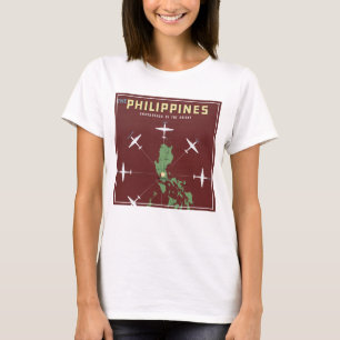 T-shirt Affiche Vintage voyage Pour Philippine Air Lines