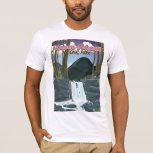 T-shirt Affiche volcanique de voyage de parc national de