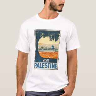 T-shirt Affiche-voyage-Vintage-Palestine