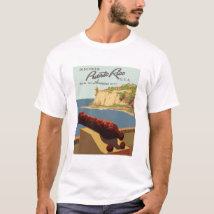 T-shirt Affiche-voyage-Vintage-Porto Rico