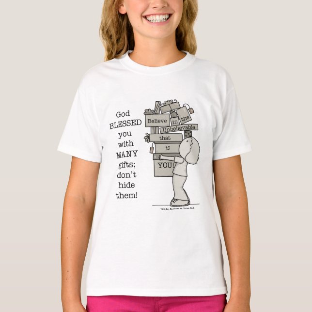 T-shirt Afficher vos cadeaux (Devant)