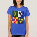 T-shirt Afficher vos couleurs - Armoiries d'Irlande<br><div class="desc">Depuis la période celtique et la préhistoire,  il y a eu quatre provinces en Irlande : Connacht,  Leinster,  Munster et Ulster. Les provinces d'Irlande ne servent pas à des fins administratives ou politiques,  mais elles agissent comme des entités historiques et culturelles.</div>