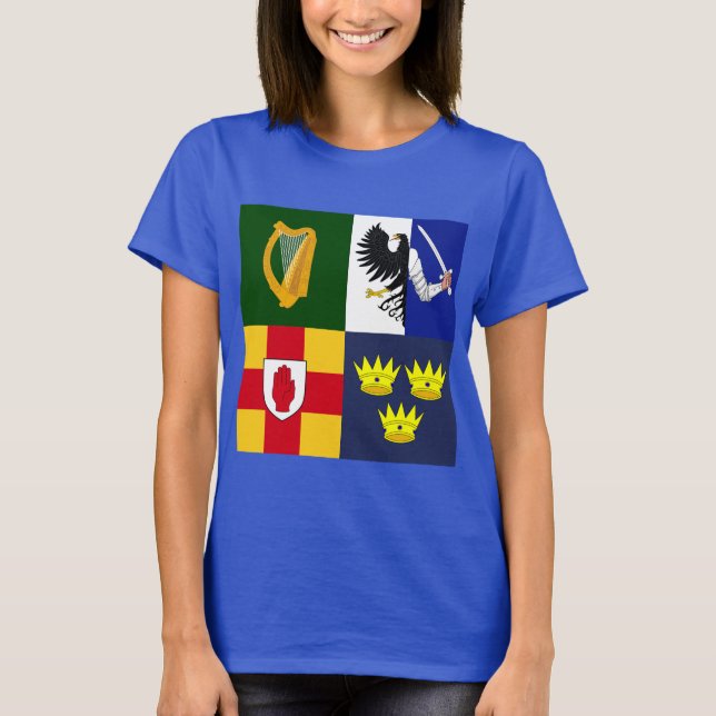 T-shirt Afficher vos couleurs - Armoiries d'Irlande (Devant)