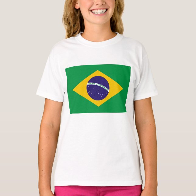 T-shirt Afficher vos couleurs - Brésil (Devant)