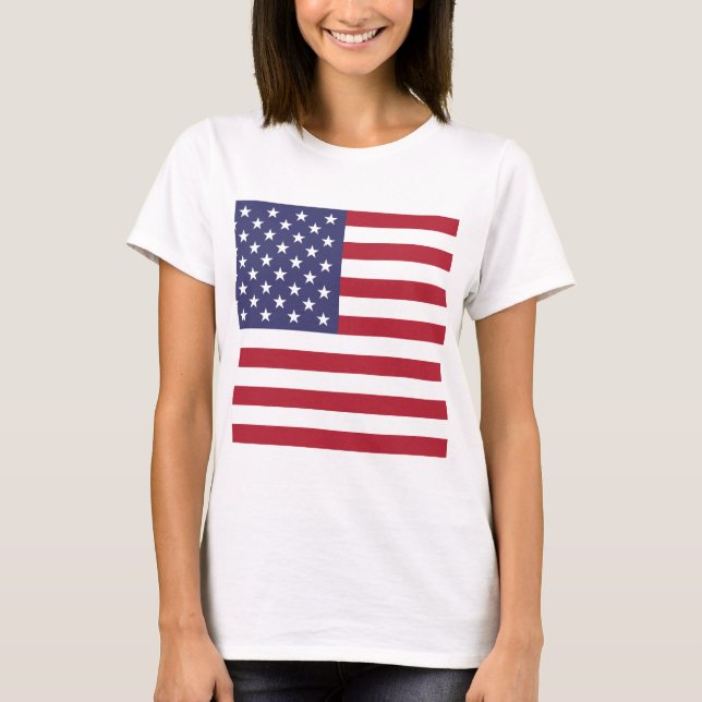 T-shirt Afficher vos couleurs - États-Unis (Devant)