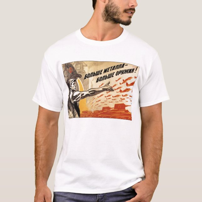 T-shirt Affiches de propagande d'Union Soviétique de (Devant)