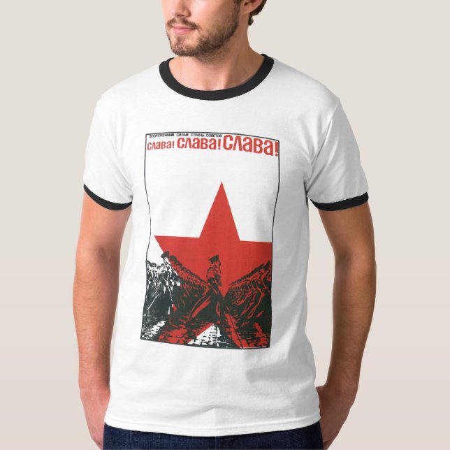 T-shirt Affiches de propagande d'Union Soviétique de (Devant)
