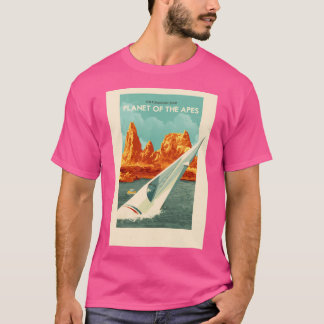 T-shirt Affiches De Voyage - La Planète Zone Interdite De