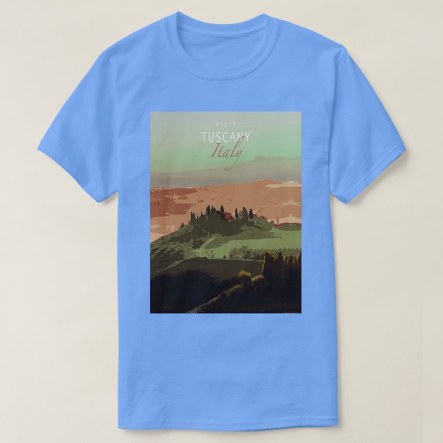 T-shirt Affiches de voyageVisiter la Toscane Italie (Design devant)