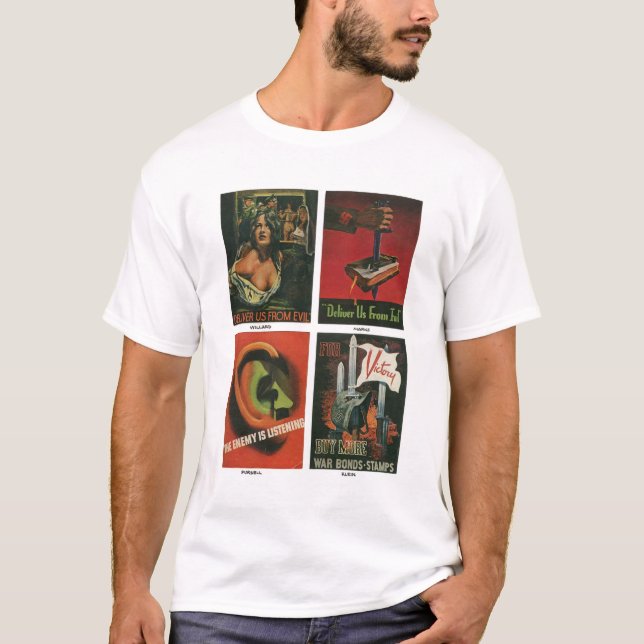 T-shirt Affiches vintages de 2ÈME GUERRE MONDIALE (Devant)