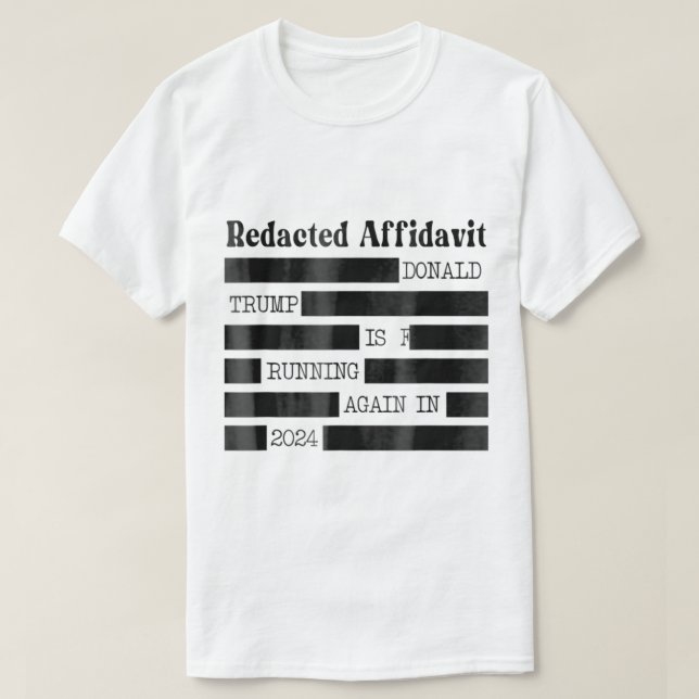 T-shirt Affidavit bloqué (Design devant)