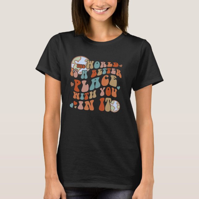T-SHIRT AFFIRMATION DE DEVIS RÉTRO POSITIVE MOTIVÉE STRO (Devant)