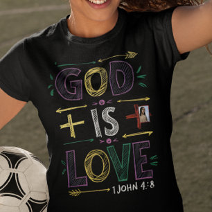 T-shirt Affirmation divine : Dieu est amour