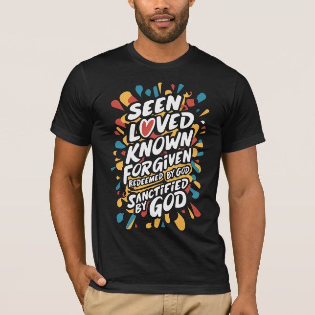 T-shirt Affirmation Divine : Embrasser l'identité spiritue (Devant)