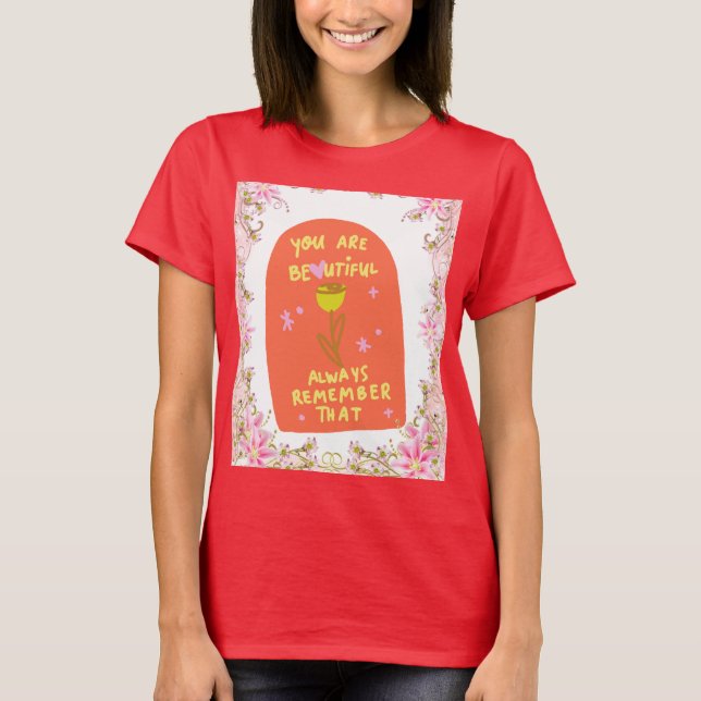 T-shirt Affirmation en floraison (Devant)