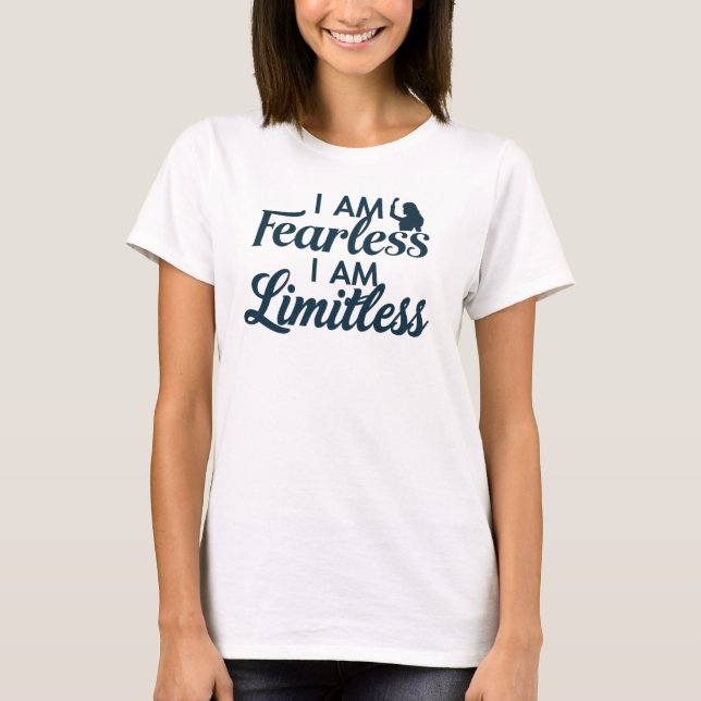 T-shirt Affirmation motivationnelle audacieuse (Devant)