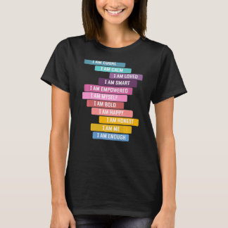 T-shirt Affirmation Positive Dire Être Un Bon Je
