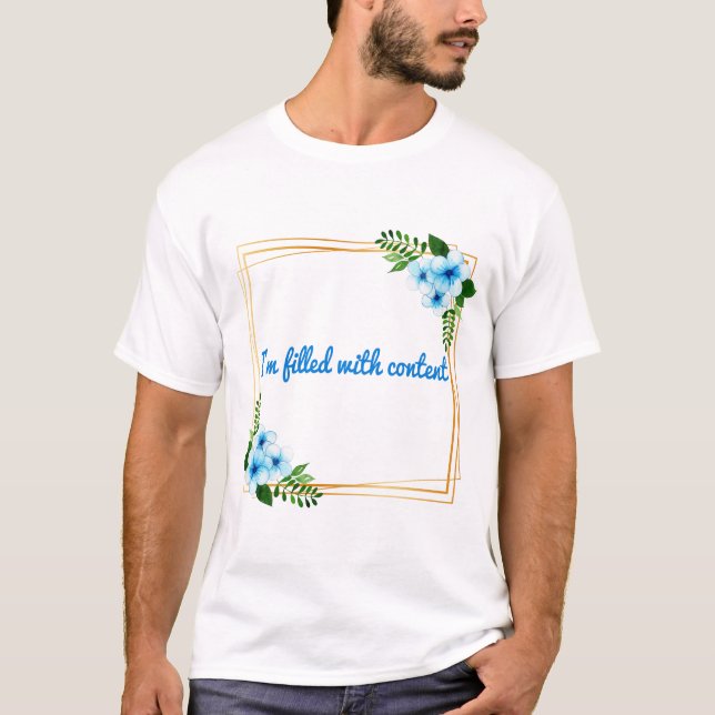 T-shirt Affirmations de vibrations positives du matin (Devant)