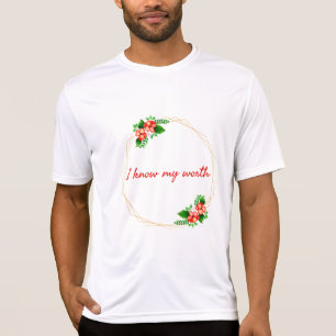 T-shirt affirmations motivationnelles pour la vie
