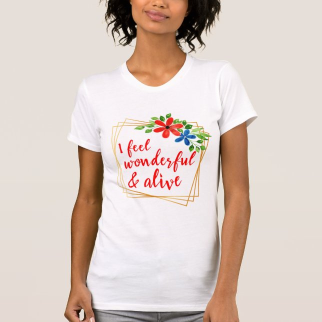 T-shirt affirmations motivationnelles pour l'amour-propre  (Devant)
