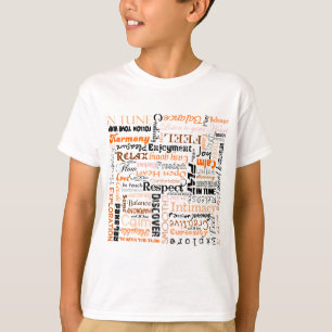 T-shirt Affirmations positives d'Orange Sacral Chakra