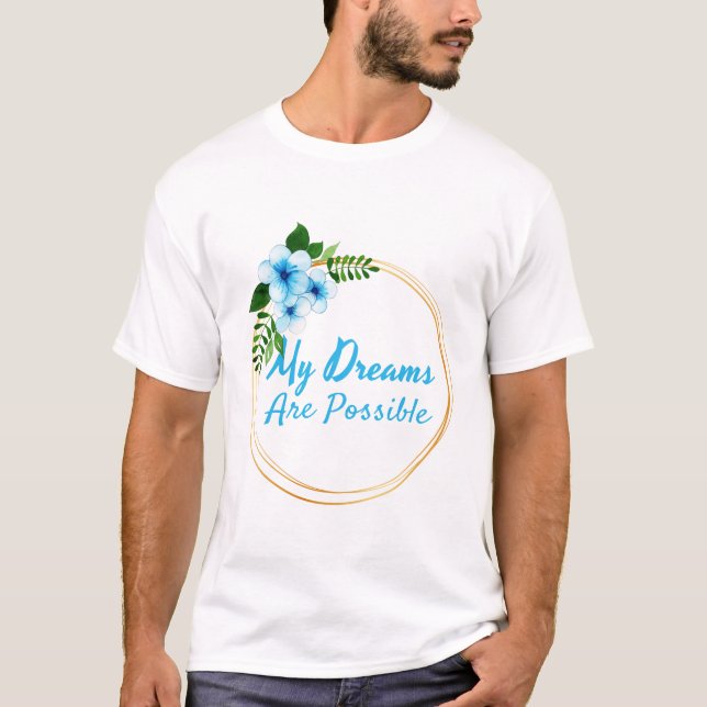 T-shirt affirmations positives pour l'acceptation de la vi (Devant)