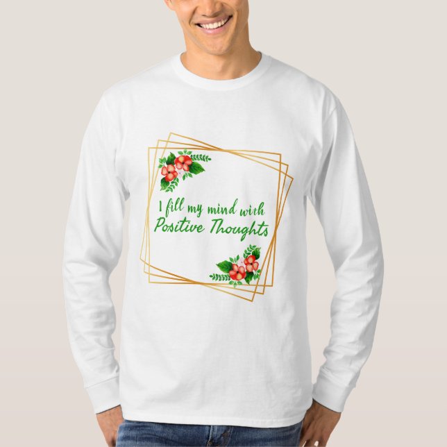 T-shirt affirmations positives pour l'amour-propre et le s (Devant)