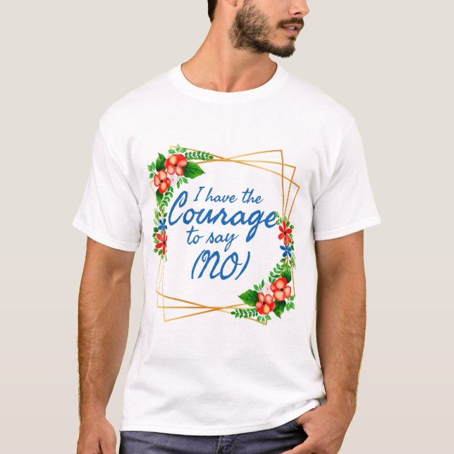 T-shirt affirmations positives pour l'anxiété et l'amour d (Devant)