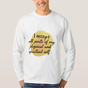 T-shirt affirmations pour l'amour-propre et l'autosoin