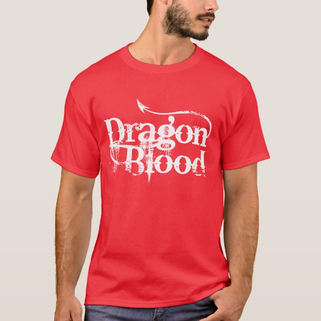 T-shirt affligé de sang de dragon (Devant)
