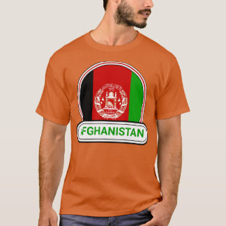 T-shirt Afghanistan Badge de pays drapeau de l'Afghanistan
