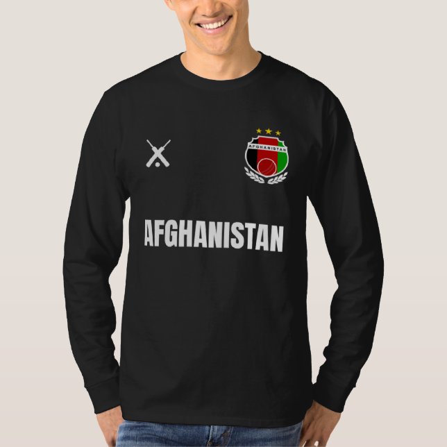 T-shirt AFGHANISTAN Cricket Fan Badge (Devant)