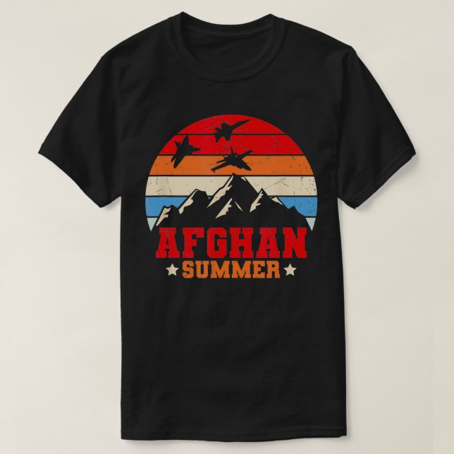T-shirt Afghanistan Été Afghanistan Vétérinaire (Design devant)