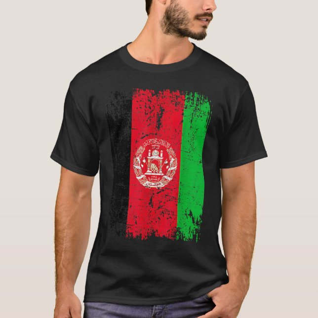 T-shirt AFGHANISTAN Flag Women's Men's Children's Afghani (Devant)