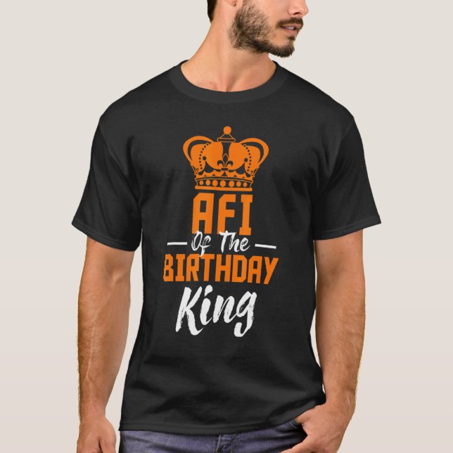 T-shirt Afi De L'Anniversaire King Party Anniversaire de l (Devant)
