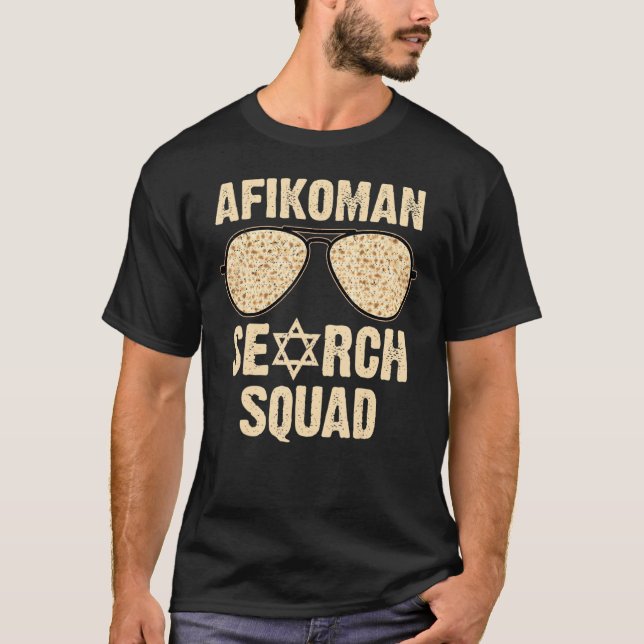 T-shirt Afikoman Squad Funny Passover Seder Sunglas (Devant)