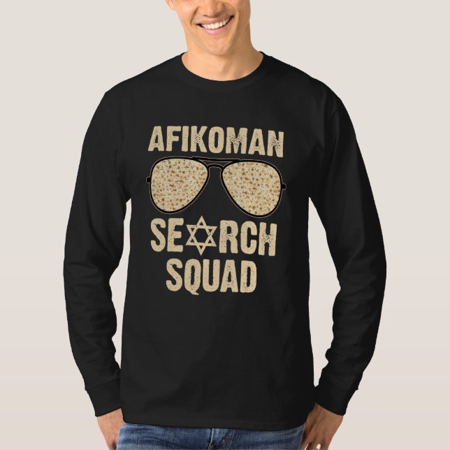 T-shirt Afikoman Squad Funny Passover Seder Sunglas (Devant)