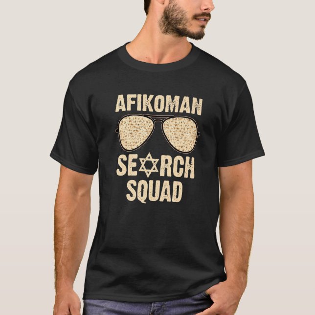 T-shirt Afikoman Squad Funny Passover Seder Sunglas (Devant)