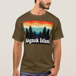 T-shirt Afognak Island Alaska Forest Camping Funny Randonn