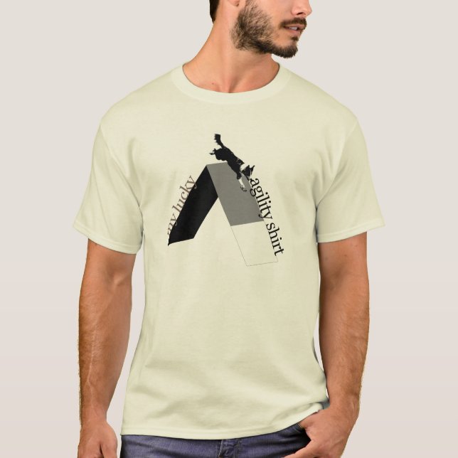 T-shirt Aframe - ma chemise chanceuse b/w d'agilité (Devant)