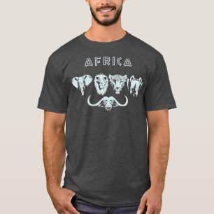 T-shirt Africa Big 5 Wildlife Safari Chasse