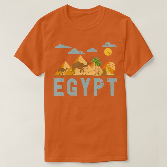 T-shirt Africa Egyptian Hieroglyphics Cairo Egypt (Design devant)
