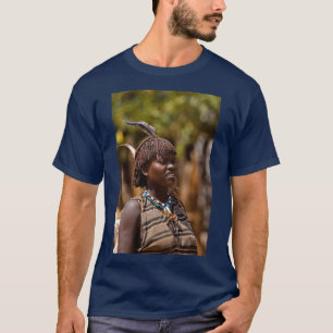 T-shirt Africa Ethiopia Omo region Ari Tribe woman 2