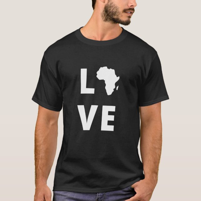 T-shirt Africa love (Devant)