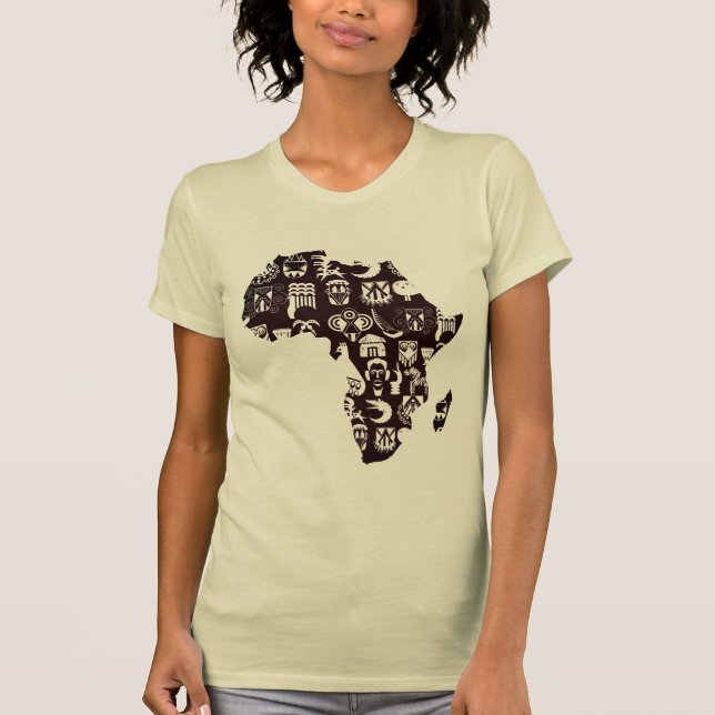 T-shirt Africa map (Devant)