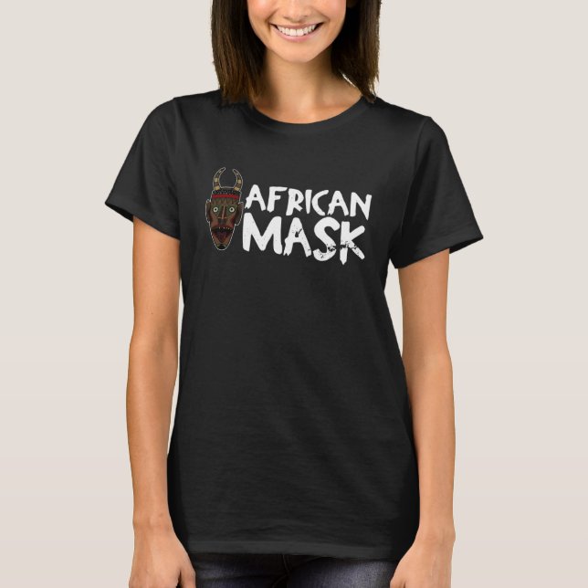 T-shirt Africa Mask African Afro History Reggae Melanin  1 (Devant)