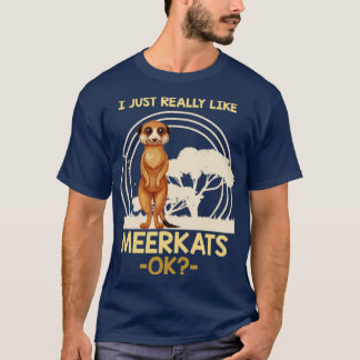 T-shirt Africa Savanna Animal Zoo Keeper Meerkat