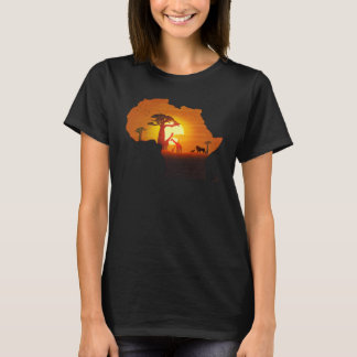 T-shirt Africa Savannah Continent Lion African King Cradle
