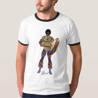 T-shirt africa super hero noir