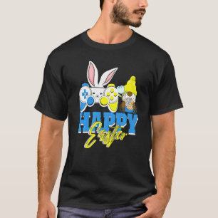 T-shirt Africain-Américain Gnome Gamer Bunny Gaming C